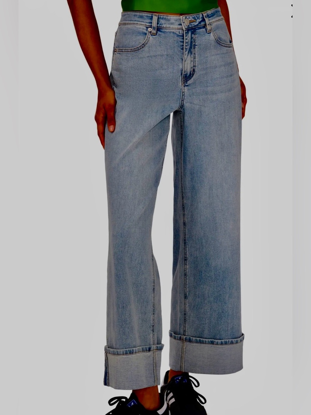 1. State Cuffed Wide Leg Jeans